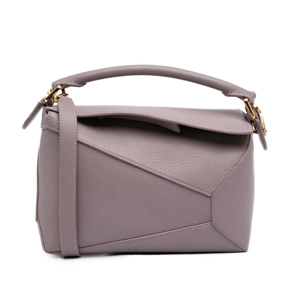 Pre-Loved LOEWE Small Calfskin Puzzle Edge Satchel